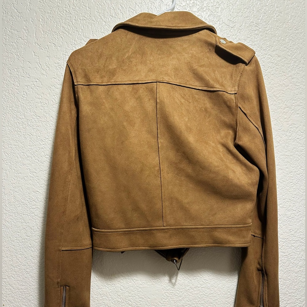 Forever 21 Women's Tan Leather Jacket - Picture 7 of 8
